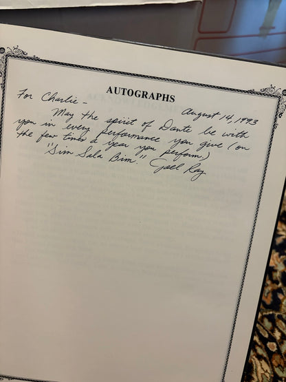 We Remember Dante - Joel Ray - SIGNED