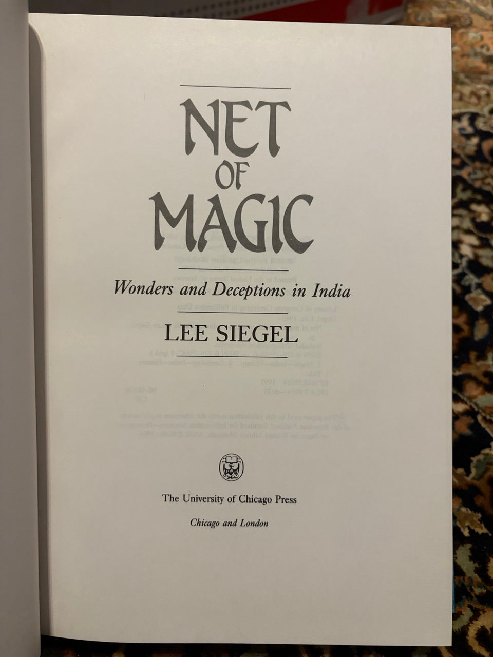 Net of Magic - Lee Siegel