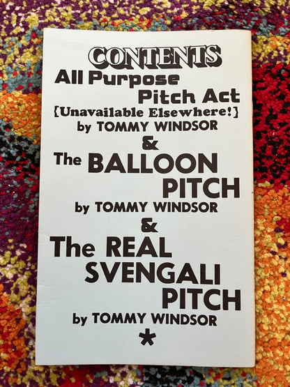 Tommy Windsor's Pitch Act Book - Tommy Windsor