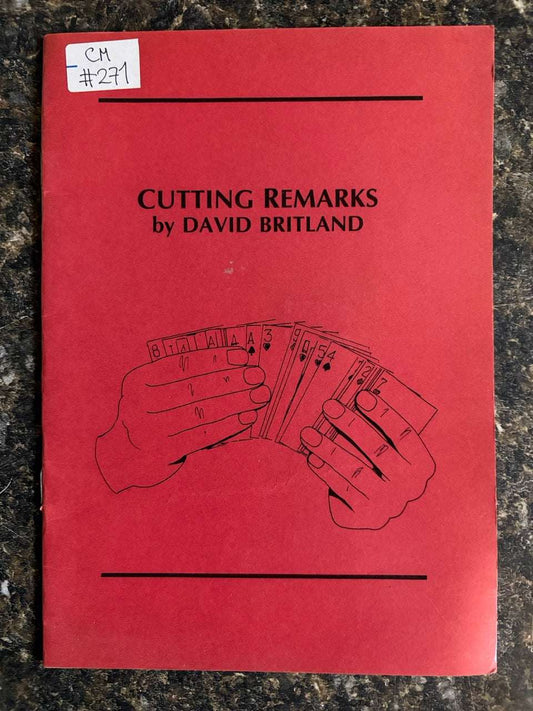 Cutting Remarks - David Britland