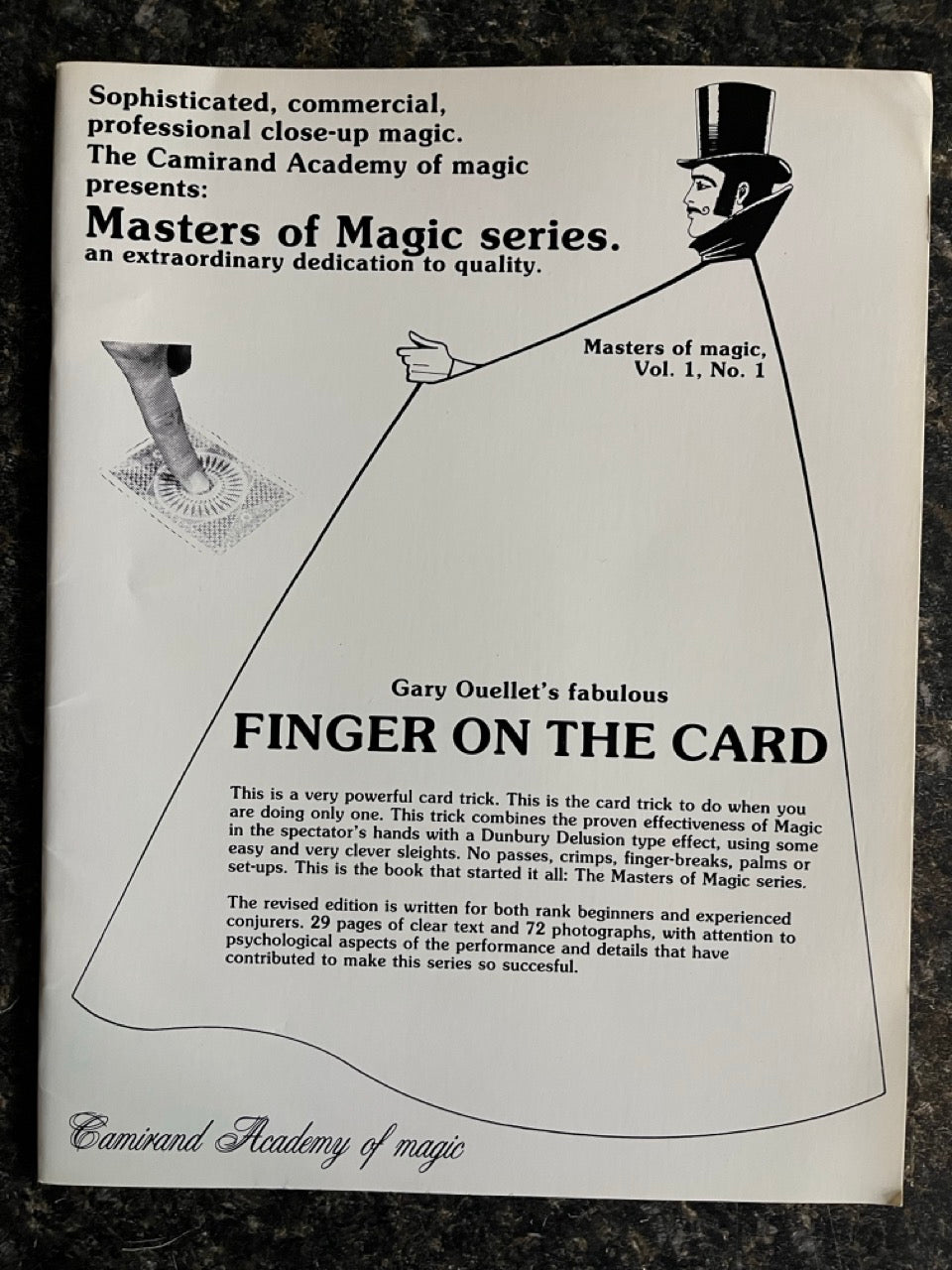 Masters of Magic vol. 1, no. 1 Gary Ouellet's Fabulous Finger on the Card - Gary Ouellet