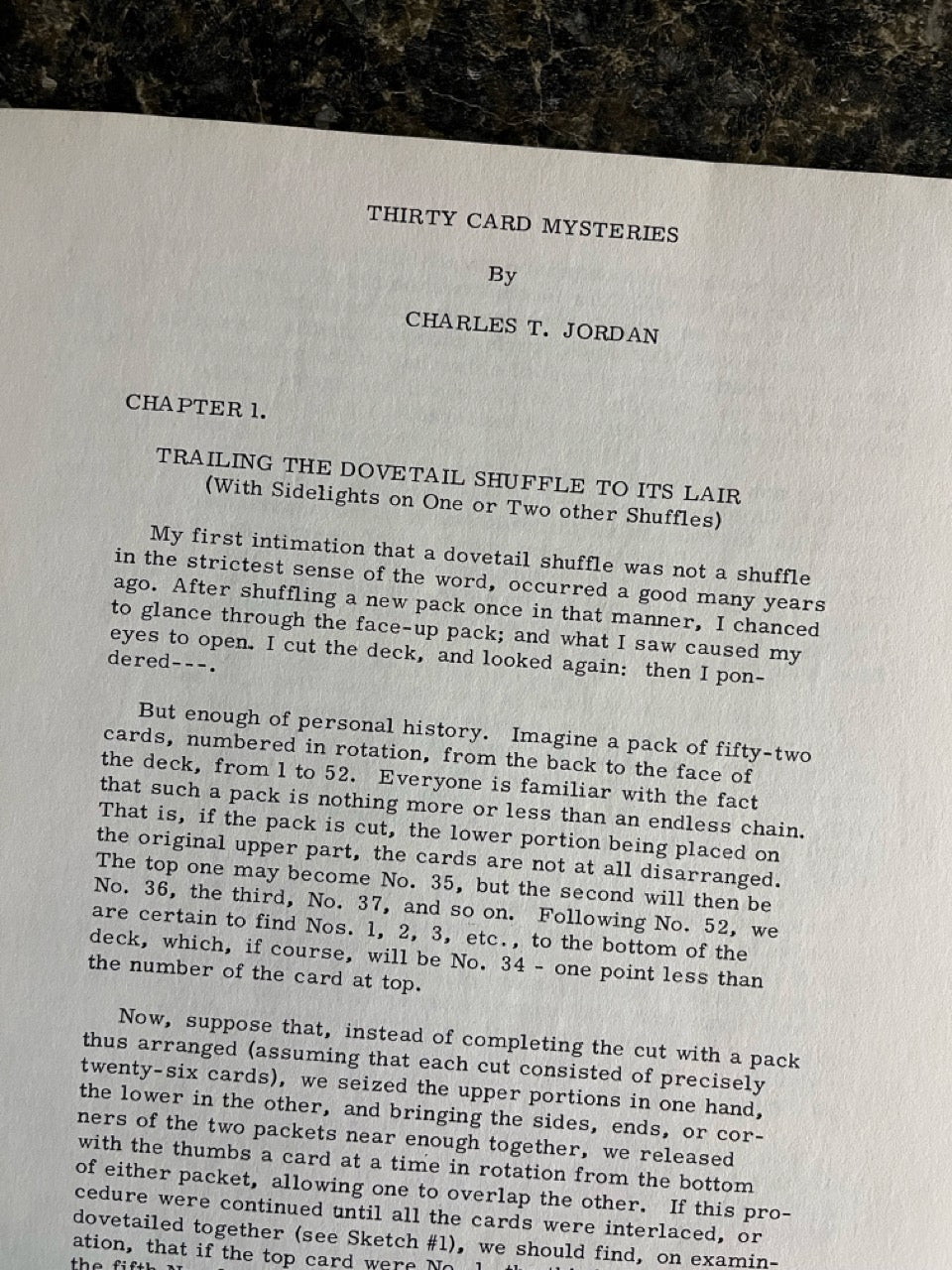 Thirty Card Mysteries - Charles T Jordan