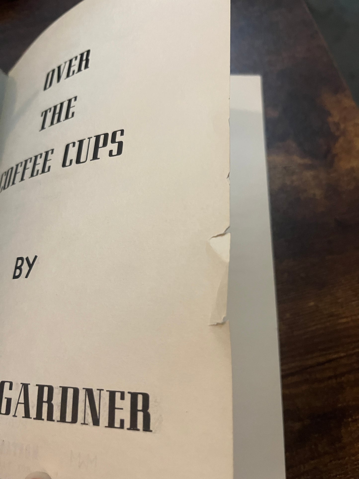 Over the Coffee Cups - Martin Gardner