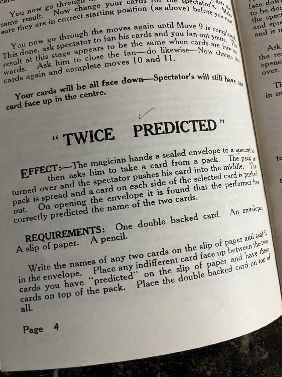Feke Card Tricks - Unique Publications