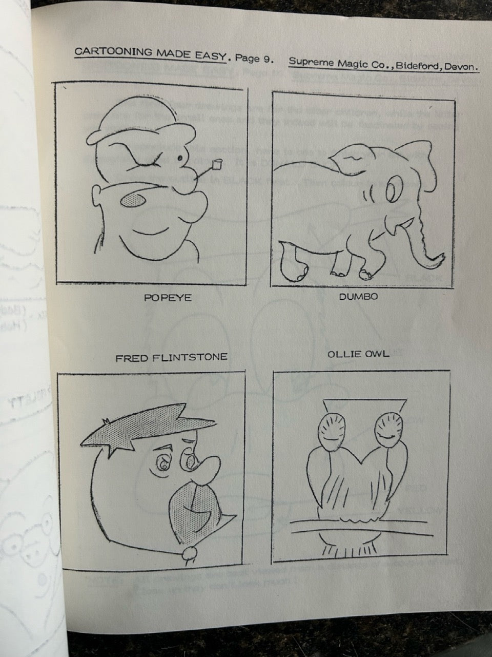 4 Cartooning/Chalk Talk Books - Various Authors
