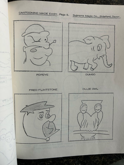 4 Cartooning/Chalk Talk Books - Various Authors