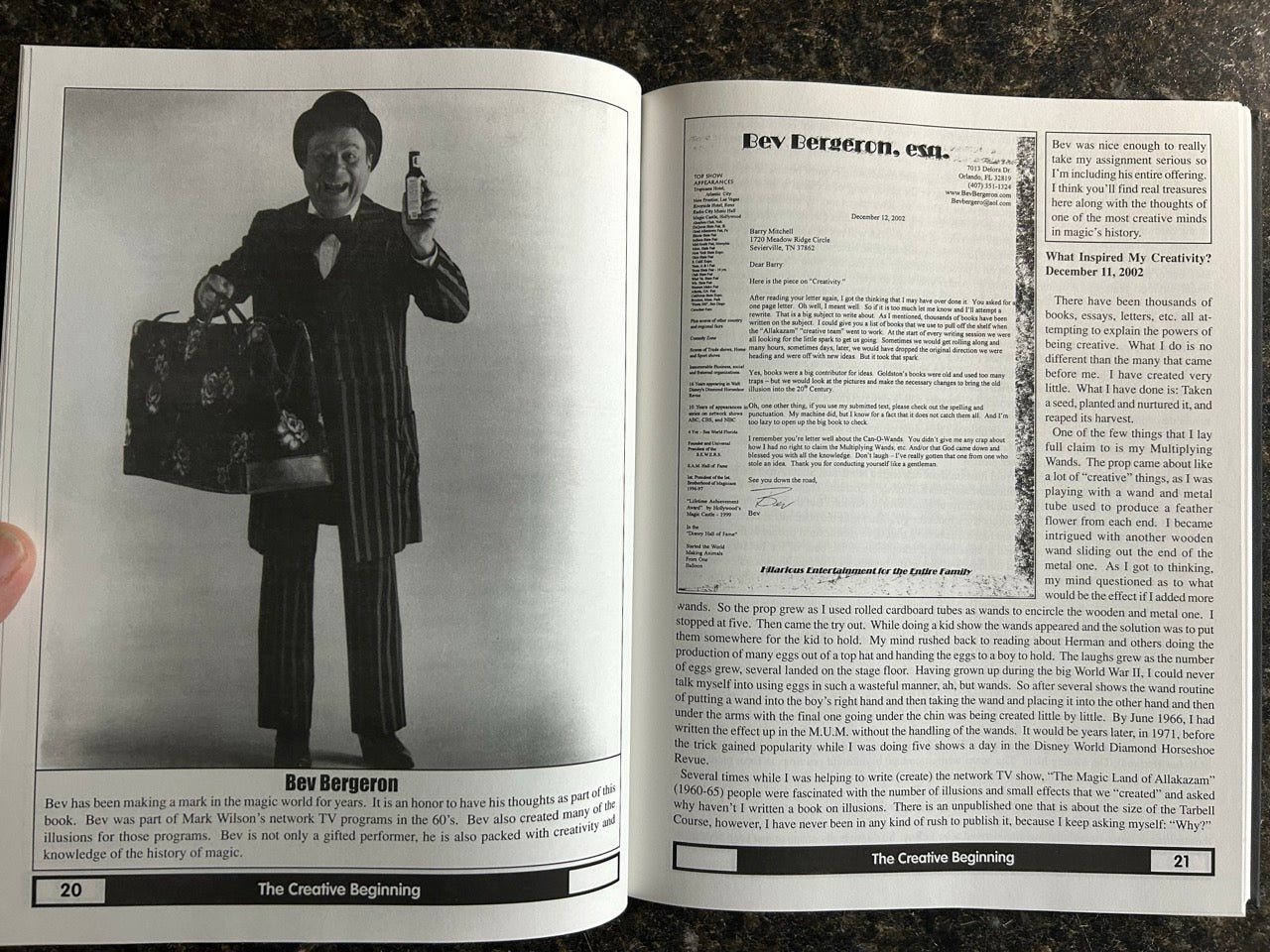 The Magic Of Thinking Creatively - SIGNED - Barry Mitchell (#166)