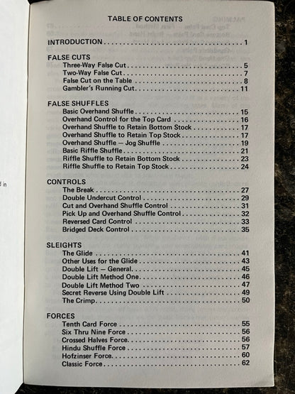 Basic Skill With Cards - Jerry Mentzer