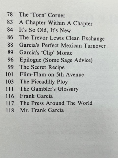 Don't Bet On It: The Real Secrets of 3 Card Monte - Frank Garcia - SIGNED/Unsigned copies