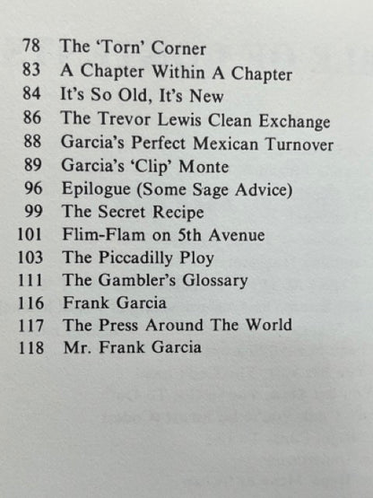Don't Bet On It: The Real Secrets of 3 Card Monte - Frank Garcia - SIGNED/Unsigned copies