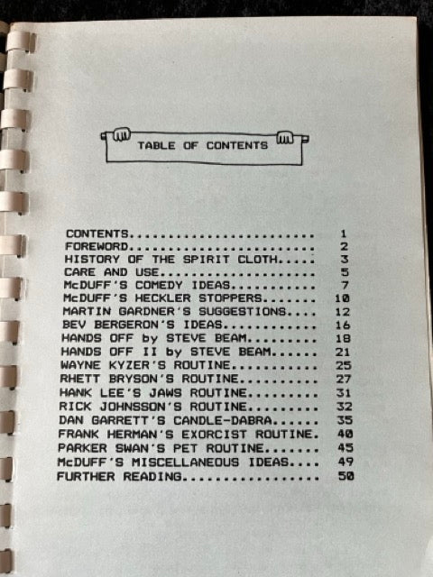 Spirit Cloth Book - Algonquin McDuff (USED)