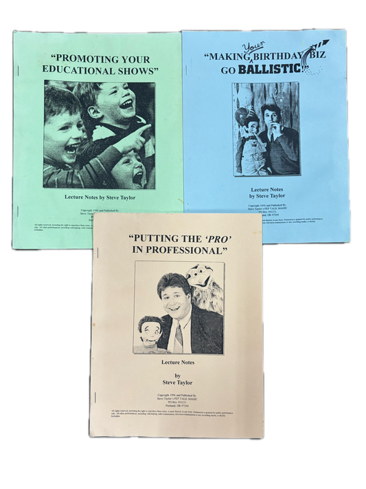 3 Sets of Lecture Notes - Steve Taylor