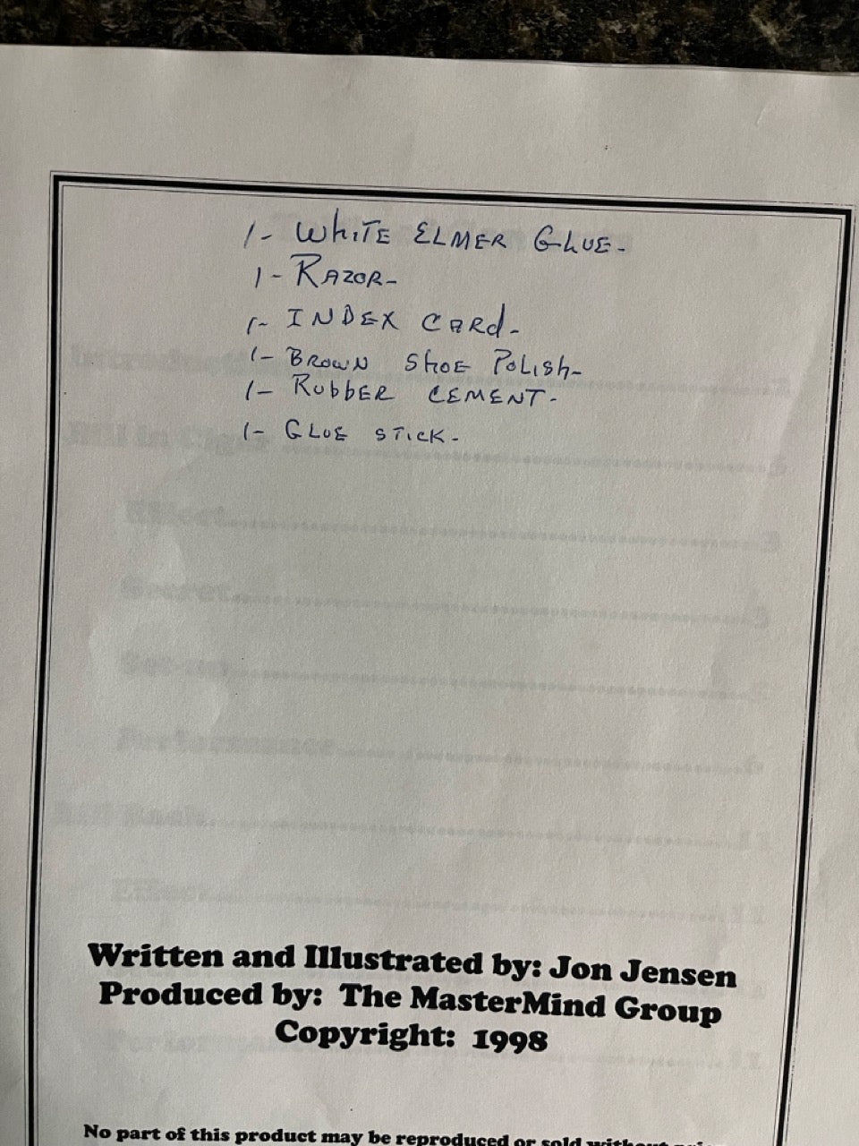 Miracle Signed Bill in Borrowed Cigar - Jon Jensen