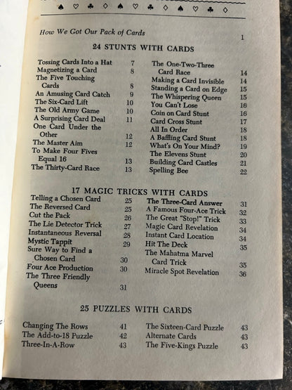 Tricks and Stunts with Playing Cards - Joseph Leeming