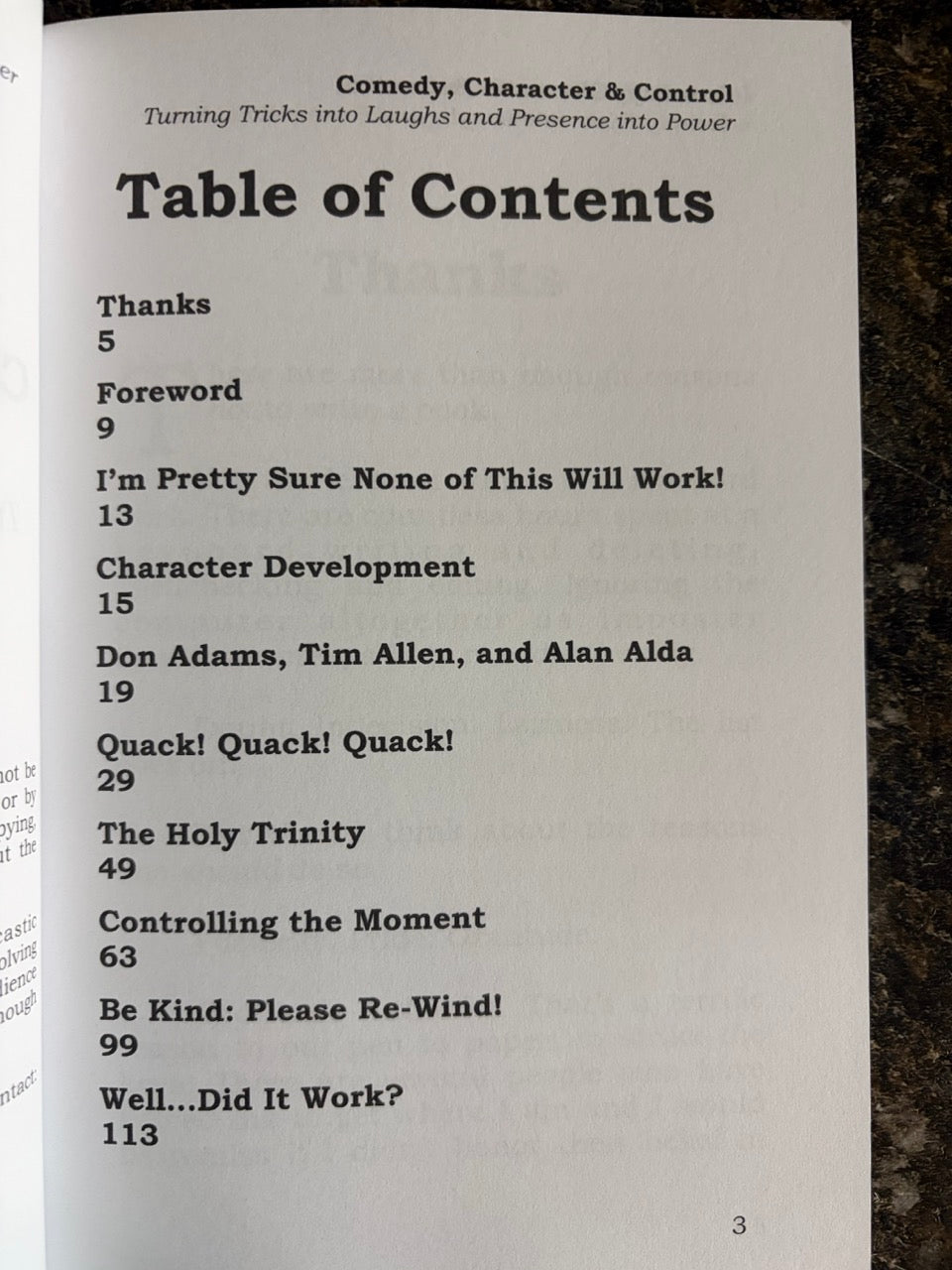 Comedy, Character & Control - Michael Misko