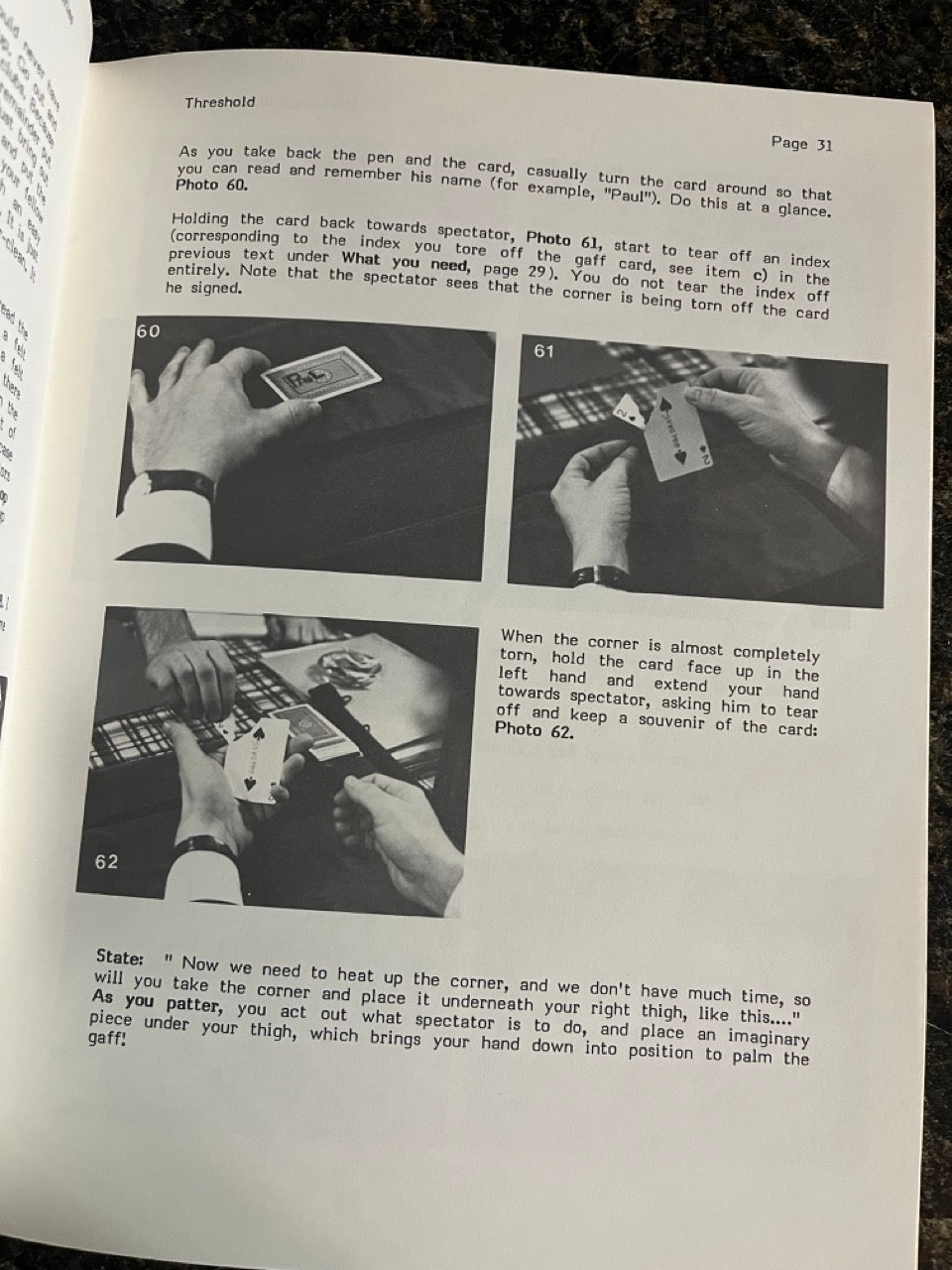 Masters of Magic Vol 1 No 5: Threshold - Gary Ouellet