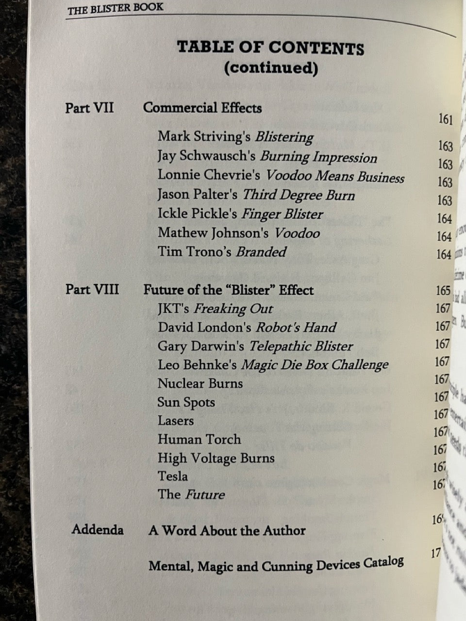 The Blister Book - Jack Kent Tillar