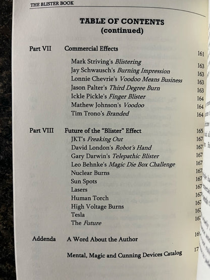 The Blister Book - Jack Kent Tillar