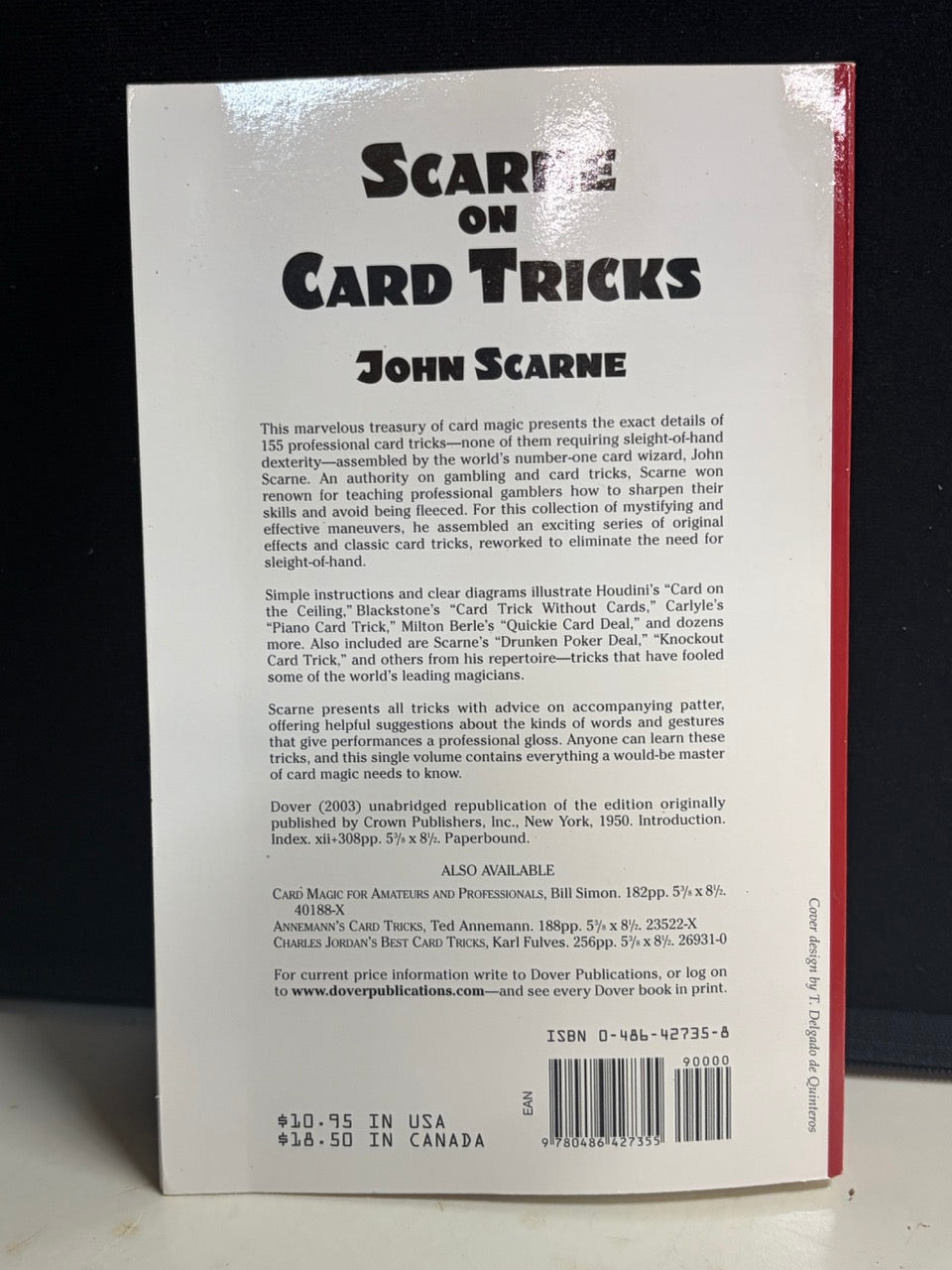 SCARNE Card Tricks-John Scarne  (Large Format Paperback)