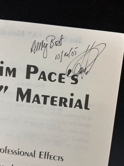 Jim Pace's "A" Material - Practical Magic for Restaurant Magicians - SIGNED