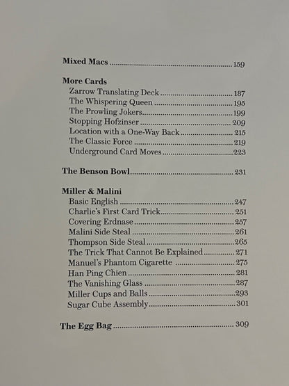 The Magic of Johnny Thompson (2 Volume Set) - FIRST EDITION, SIGNED (Preowned)
