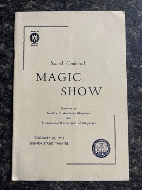 1953 Second Combined Magic Show Program (IBM and SAM)