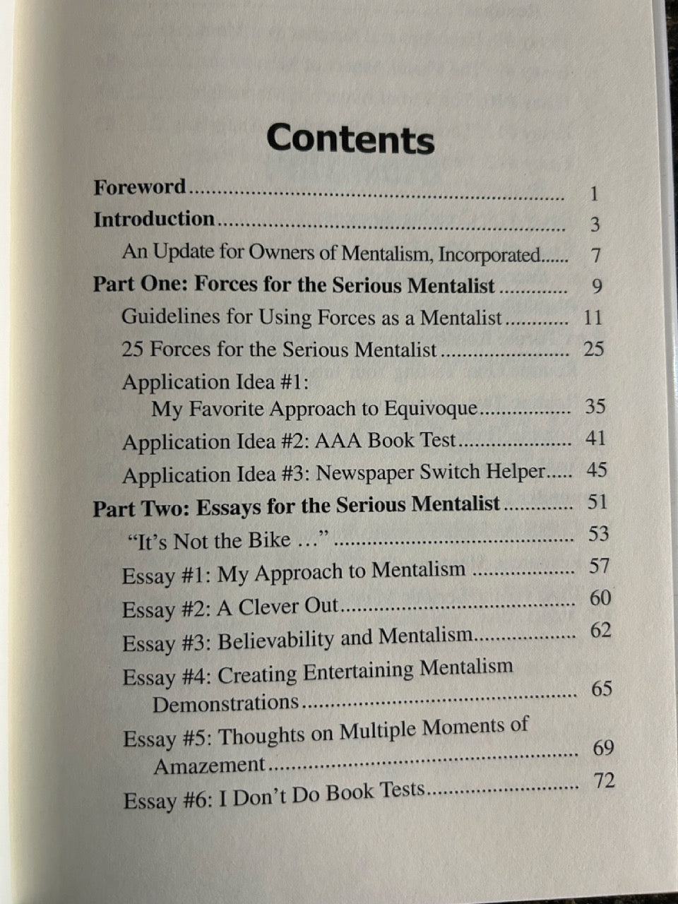 Mentalism Incorporated Vol. 2 - Chuck Hickok (2005 1st ed.)