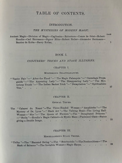 Magic Scientific Diversions and Stage Illusions - Albert Hopkins (HC, Clean Copy)
