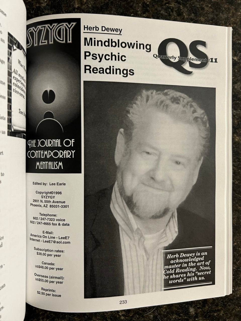 SYZYGY: The First Six Volumes (Book & Disc)- Lee Earle