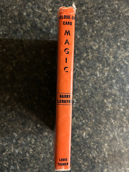 Close-Up Card Magic - First Edition/3rd Printing - Harry Lorayne (HC w/dj)