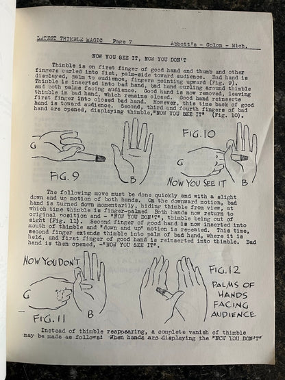 Latest Thimble Magic - Duke Stern