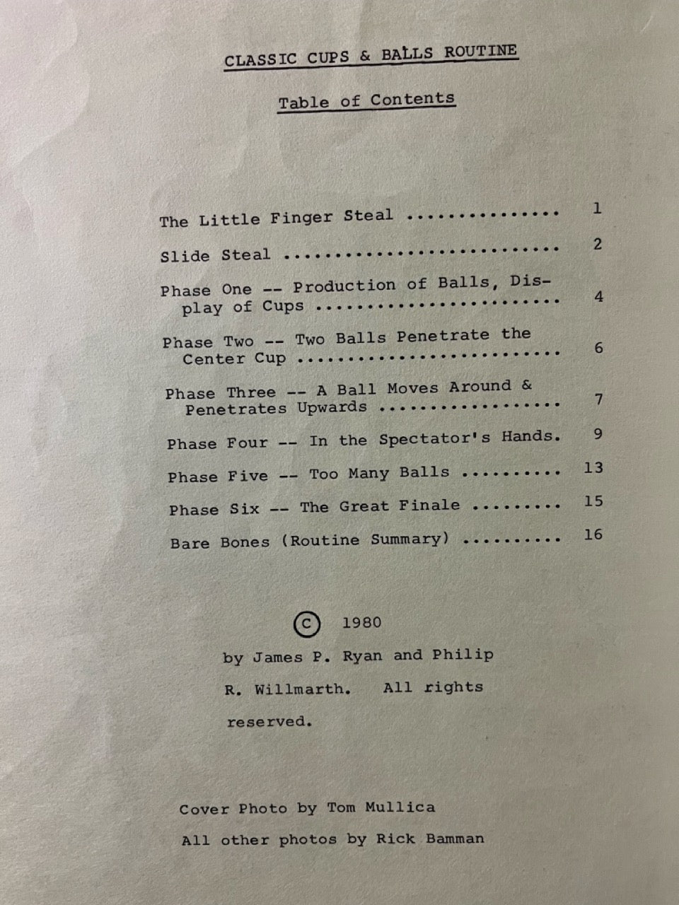 Jim Ryan Close-up - The Famous Cups & Balls Routine #4 - Philip Willmarth