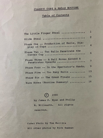 Jim Ryan Close-up - The Famous Cups & Balls Routine #4 - Philip Willmarth