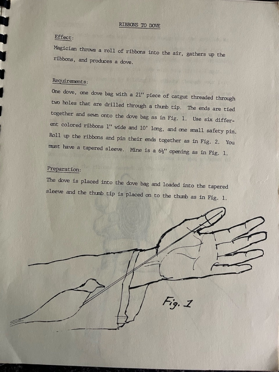 How to make a Living By Stealing...Doves of Course - General Grant