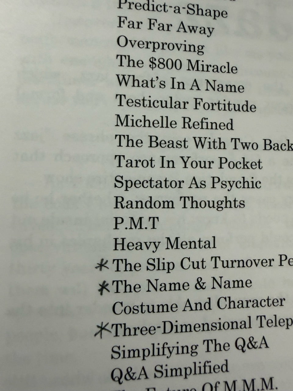 Minimalistic, Metaphysical, Mentalism - Scott Creasey