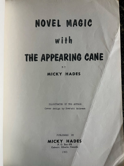 Novel Magic With The Appearing Cane - Micky Hades
