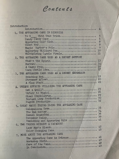 Novel Magic With The Appearing Cane - Micky Hades