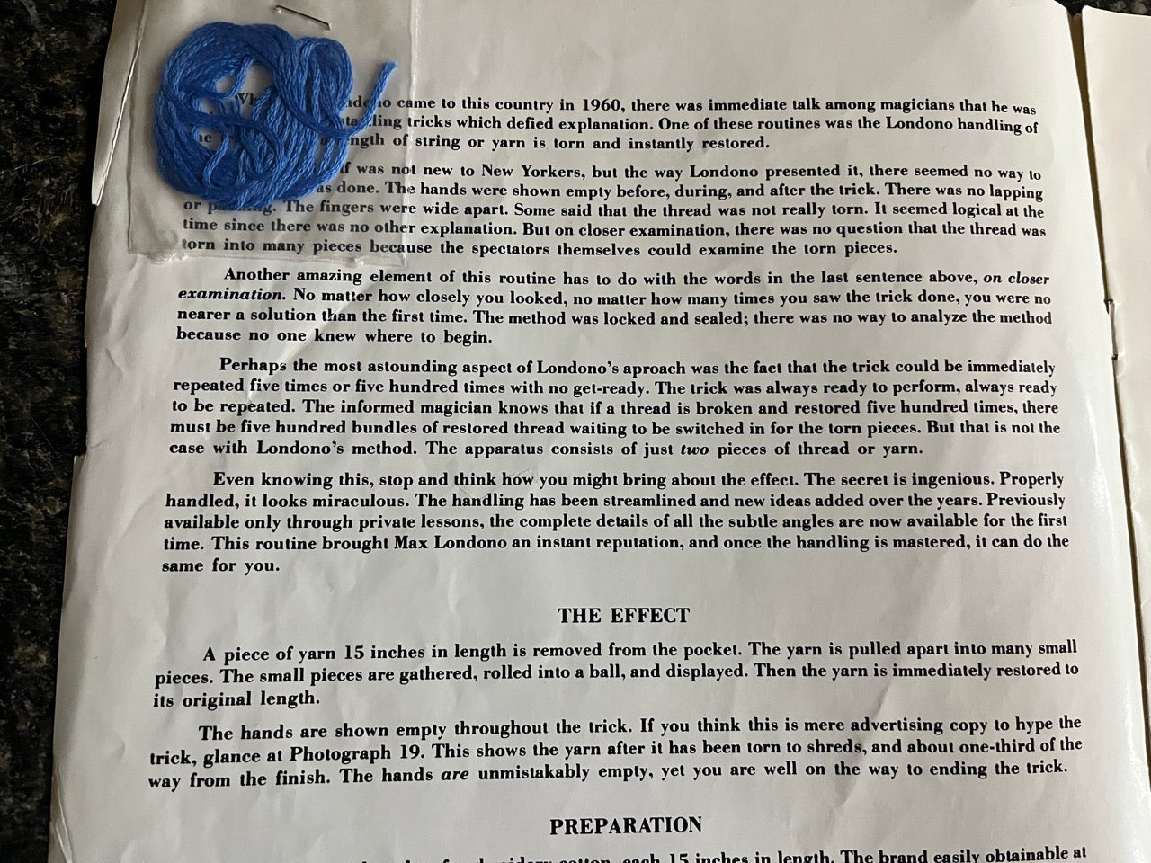 New Stars of Magic: Max Londono's Eternal String - Karl Fulves