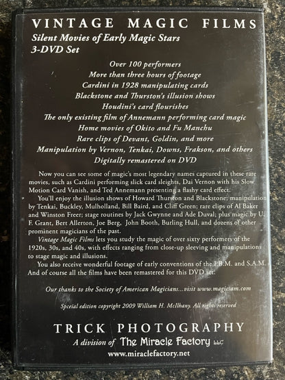 Vintage Magic Films, 3 DVD Set - The Miracle Factory