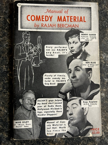 Manual of Comedy Material - Rajah Bergman