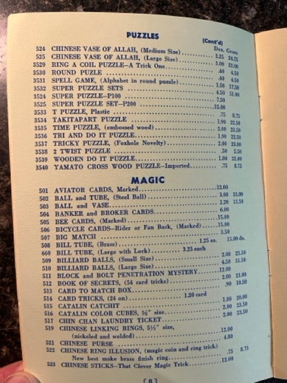 Joker's Wholesale Price List #546 - Joker Novelty