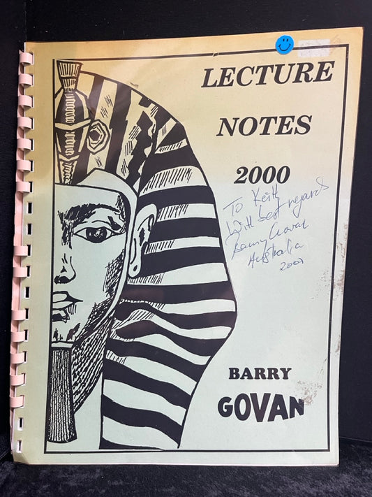 Lecture Notes - Barry Govan - SIGNED
