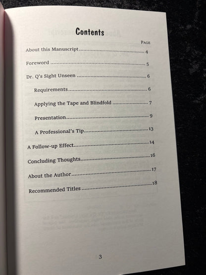Dr Q's Sight Unseen - William Larsen