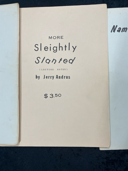 Jerry Andrus NOTES Bundle (3 Titles)