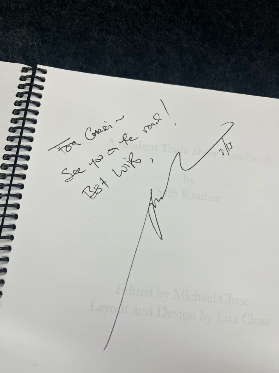 A Modern Trade Show Handbook - Seth Kramer - SIGNED