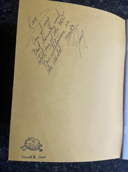 Tom Mullica's Lecture Booklet, Hawaii '83 (SIGNED)