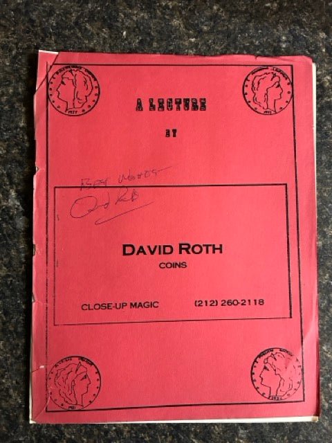 A Lecture By David Roth - SIGNED