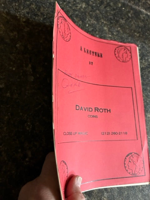 A Lecture By David Roth - SIGNED