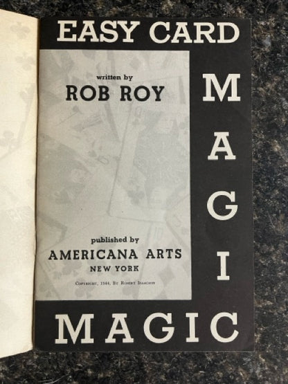 Easy Card Magic - Rob Roy