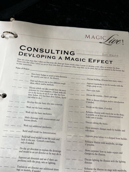 MAGIC Live! 2004 Program